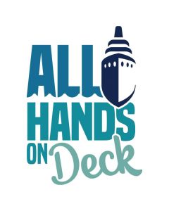 All Hands on Deck, Cruise, Vacation, Beach, SVG Design
