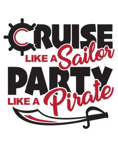 Work Like a Sailor Party Like a Pirate, Vacation, SVG Design