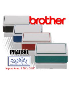 Brother Stamp 4090 Replacement - Customizable Pre-Inked Rubber Stamp - 6/pack
