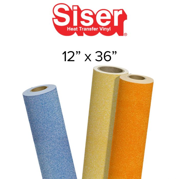 Siser Glitter Heat Transfer Vinyl - Silver HTV