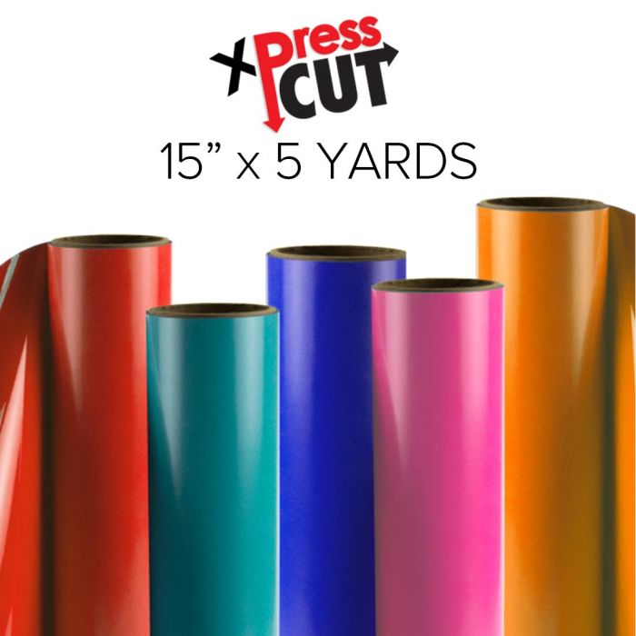 XPress Cut Heat Transfer Vinyl Rolls - 15 x 5 Yards