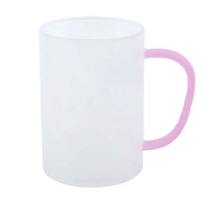 10 oz Glass Mug - Frost Out/Clear In – Blank Sublimation Mugs