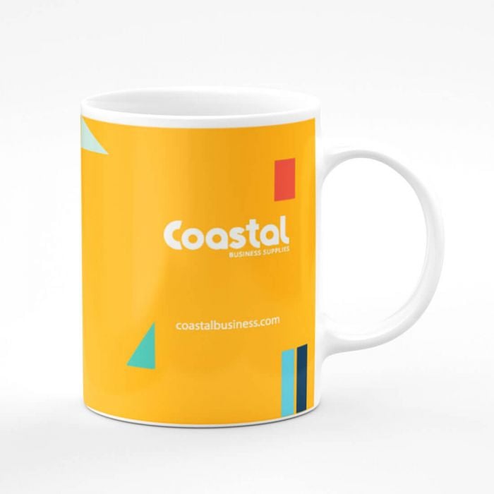 White Ceramic Sublimation Coffee Mug | Same Day Shipping