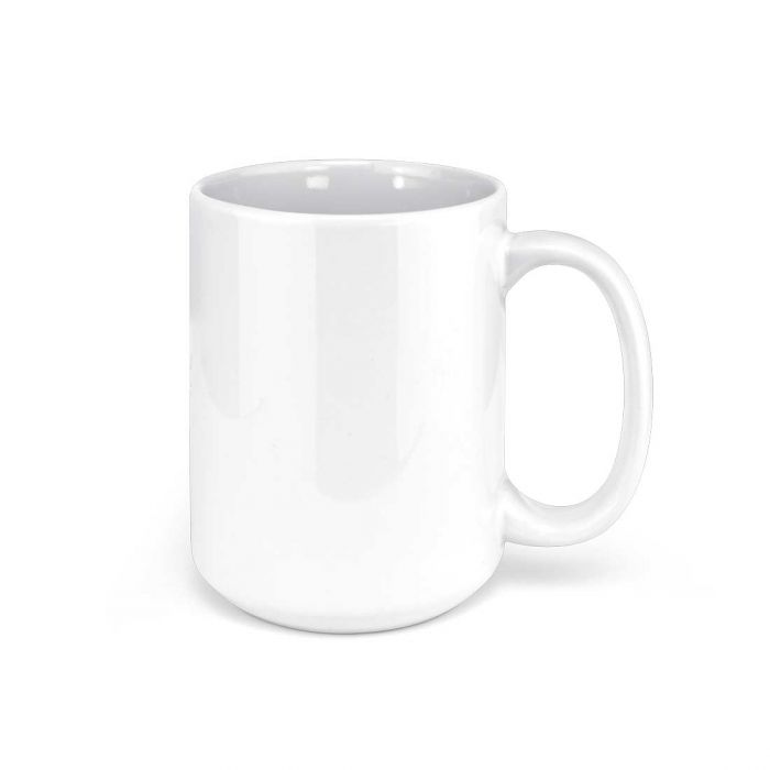 White Ceramic Sublimation Coffee Mugs 15 oz.