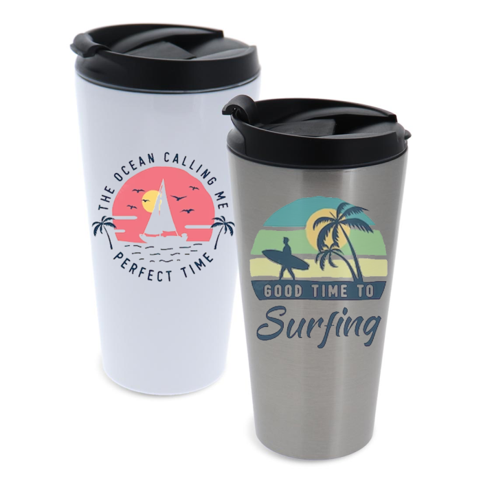 Dye Sublimation Stainless Steel 14 oz Travel Mug