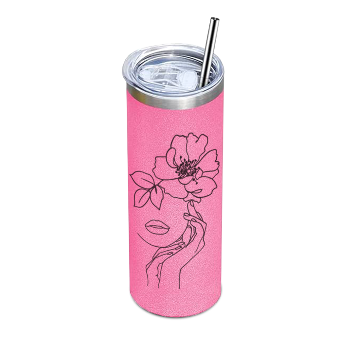 Designer Bag 20 Oz Tumbler with Straw and Lid. FREE SHIPPING