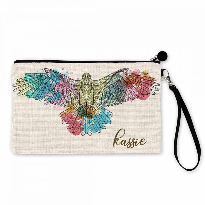 Linen Sublimation Makeup Bag - 9.25 x 6.5