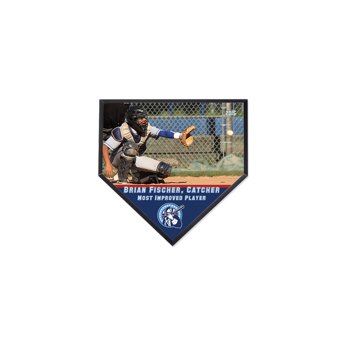 Small Home Plate Sublimation Award Plaque - 6 x 6