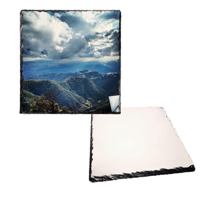 Square Photo Rock Slate – Gloss Finish – 20cm x 20cm