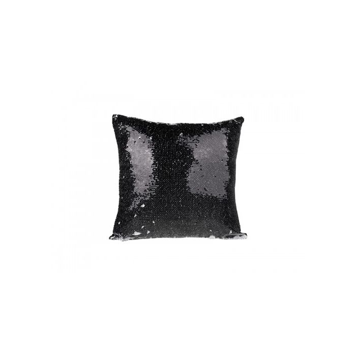 Reversible Sequin Sublimation Pillow Case 16' x 16' - Black and White