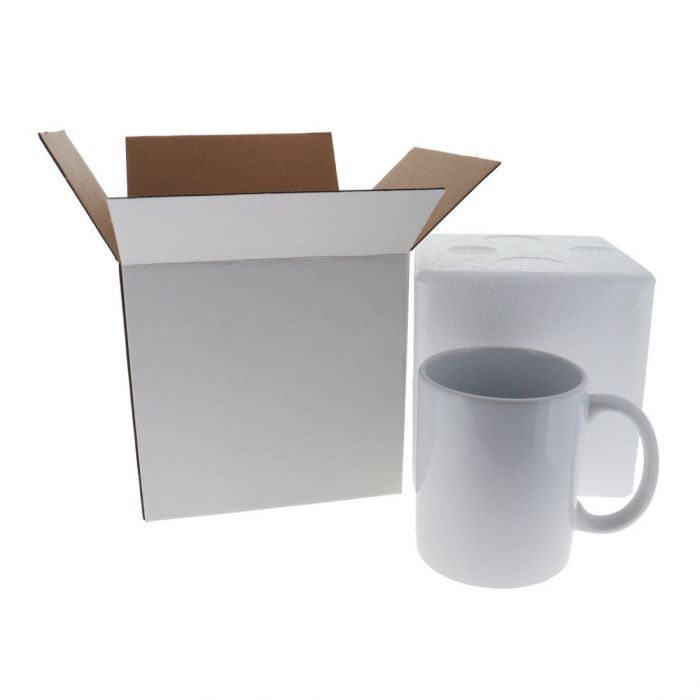 Flat Cardboard Shipping Box for Dense Foam Mug Boxes