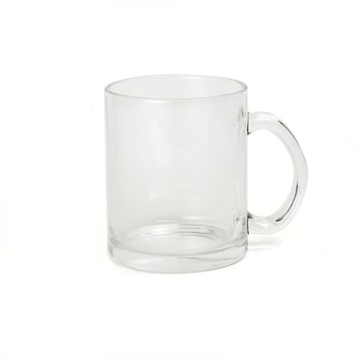 Plain glass mugs deals