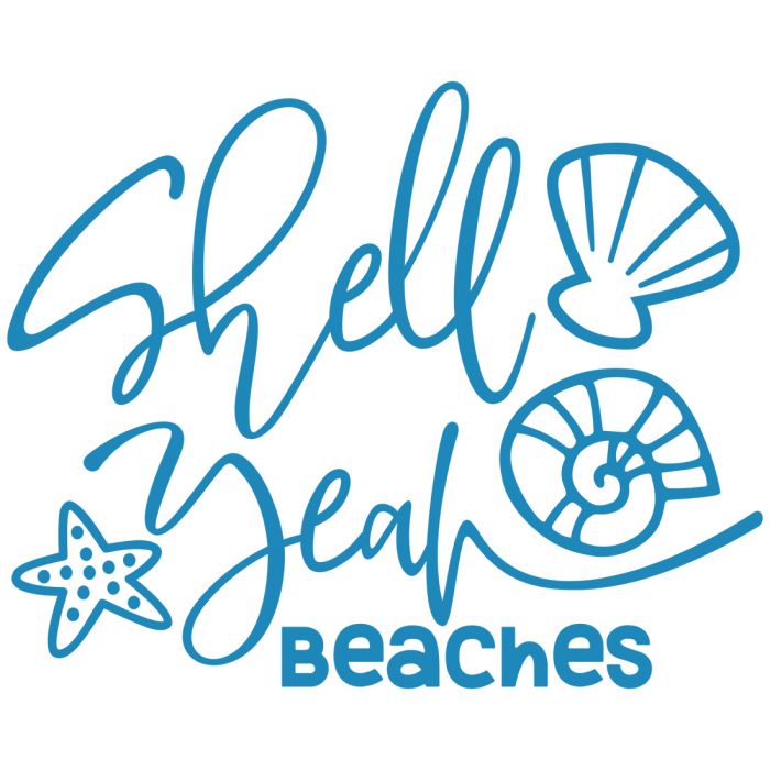 Shell Yeah Beaches SVG Cut File
