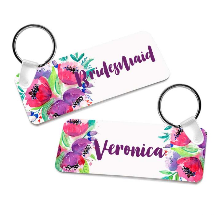 Rectangle Double-Sided Sublimation Keychain