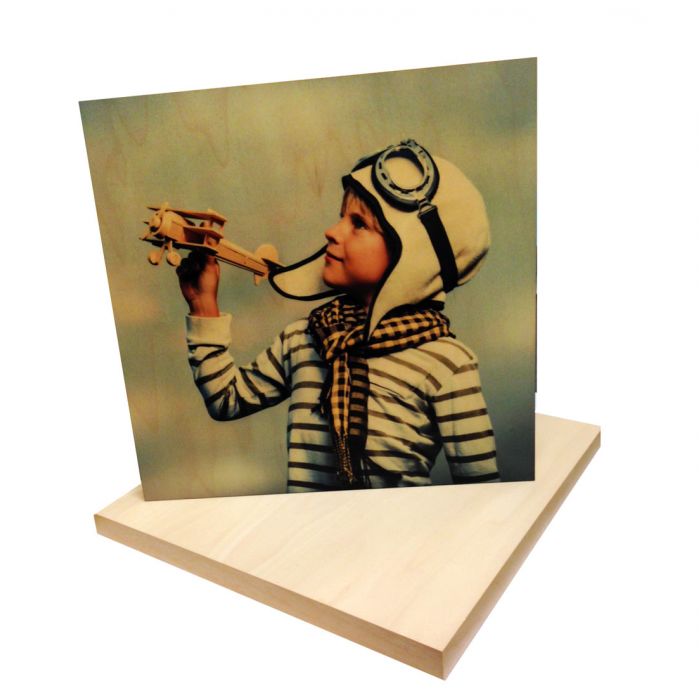 8 x 8 ChromaLuxe Sublimation Natural Wood Photo Print Panel