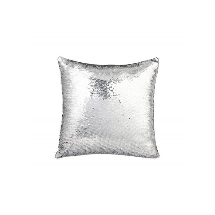 Reversible Sequin Sublimation Pillow Case 16' x 16' - Black and White