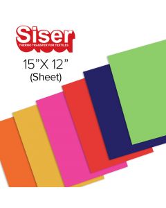 15" x 12" Siser EasyWeed Heat Transfer Vinyl Sheets