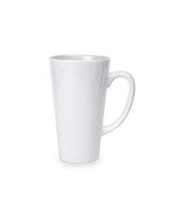 White Ceramic Sublimation Oversized Latte Mug - 17oz.