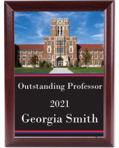 Sublimation Award Plaque - Cherry Ogee Edge - 8" x 10"