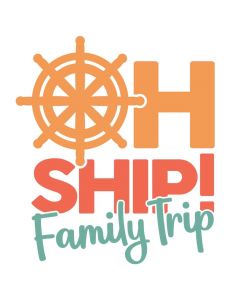 Oh Ship Family Trip, Vacation, Cruise, Nautical, SVG Design