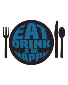 Eat Drink and Be Happy, Kitchen, Dining, SVG Design