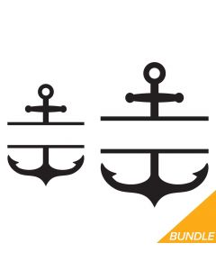 Anchor Border Bundle, Personalized, Nautical, SVG