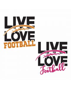 Live Love Football Bundle, Sports, Team Spirit, SVG