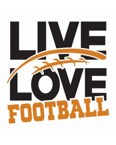 Live Love Football, Sports, School, SVG Design