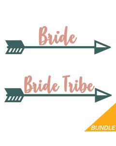 Arrow Bride, Bride Tribe, Bachelorette Bundle, SVG