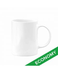 Economy White Ceramic Sublimation Coffee Mug - 11 oz. (36/case)
