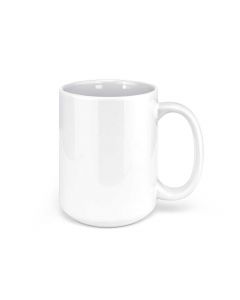 White Ceramic Sublimation Coffee Mug - 15oz.