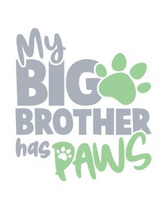 Big Brother has Paws, Dog, New Baby, Baby Show, SVG