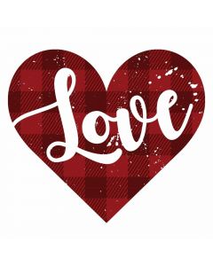 Love Buffalo Plaid Heart, Valentines, Sublimation