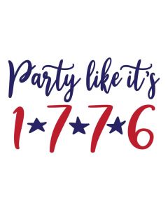 Party Like It's 1776, Fourth of July, Patriotic, SVG Design