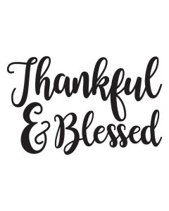 Thankful and Blessed, Thanksgiving, Fall, Autumn, SVG