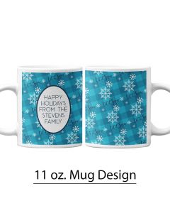 Snowflake Holiday, 11 oz. Pre-Designed Mug Template