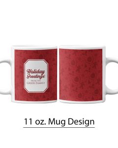Christmas, Holiday, 11 oz. Pre-designed Mug Template
