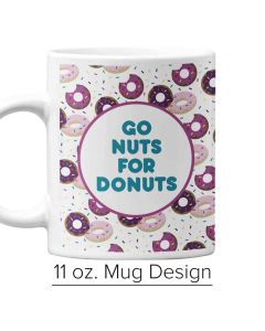 Donuts Purple Sprinkles Pattern, 11 OZ. Pre-Designed