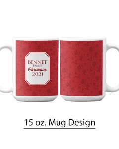 Christmas, Holiday, 15 oz. Pre-Designed Mug Template