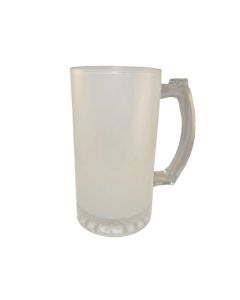 Frosted Glass Sublimation Beer Stein - 16oz.