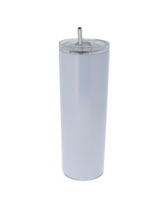 Glitter Stainless Steel Sublimation Skinny Tumbler - 20oz.