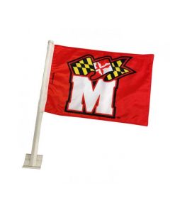 Two-Sided Sublimation Car Flag and Pole - 10.75" x 15.25" - Sold as Each