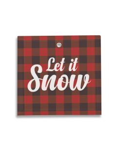 Square Glass Sublimation Ornament - 3.5”