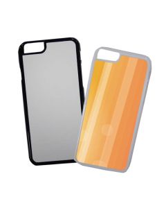 Plastic iPhone 6/6s Sublimation Case w/Premium Metal Insert - Black - 25/pack