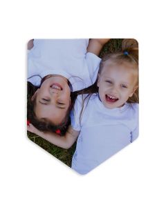 Banner-Shaped Aluminum Sublimation Magnet - 2.25" x 2.75" (10/pack)