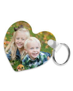 Heart FRP Two Sided Sublimation Keychain - 2.5"