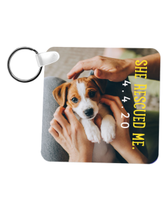 Flip Flop Aluminum Two Sided Sublimation Keychain - 1.5 x 2.75