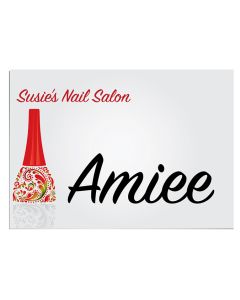 2.5" x 3.5" Aluminum Sublimation Name Tag Badge