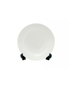 White Ceramic Sublimation Plate - 8" (36/case)