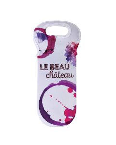 Neoprene Sublimation Insulated Wine Bottle Bag - 5.5" x 14.5"